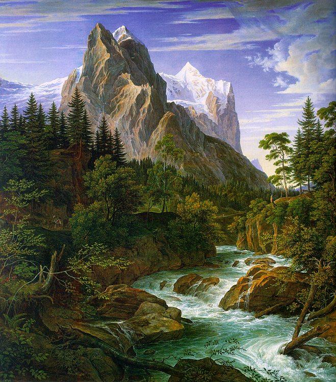 The Wetterhorn with the Reichenbachtal, Joseph Anton Koch